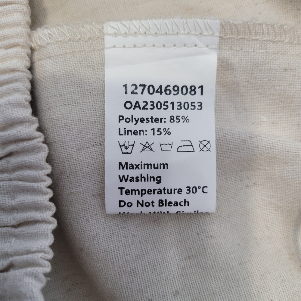 Commense Cream Wide Leg Linen-Blend Pants - Picture 8 of 12